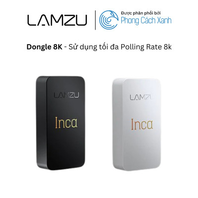 Chuột không dây siêu nhẹ Lamzu INCA - Đi kèm dongle 8KHz - Hàng Chính Hãng
