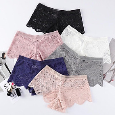 Combo 5 Quần Lót Nữ Ren Boxer Xuyên Thấu Kiểu Pháp B12 – Quyến Rũ, Êm Ái, Phối Đồ Đa Dạng