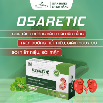 Viên uống Osaretic hỗ trợ hiệu quả sỏi thận và sỏi mật (30 viên) - Nutramed