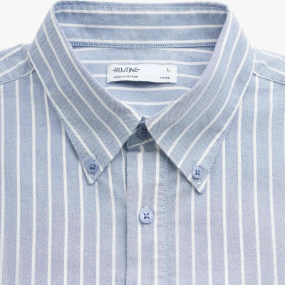 Áo sơ mi tay ngắn nam sọc. Form Fitted - RT 10S25SHS016 | ROUTINE CÀ MAU