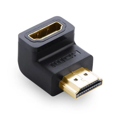 Ugreen UG20109HD112TK Màu Đen Đầu nối dài HDMI gập 90 độ - HÀNG CHÍNH HÃNG