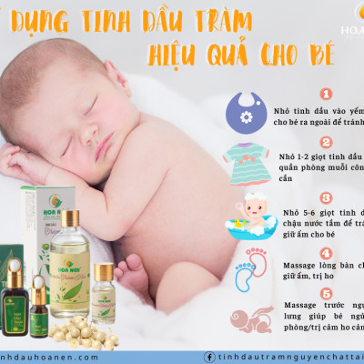 Tinh dầu Tràm Huế nguyên chất 100ml - Hoa Nén - Chuẩn VietGAP - Vegan - Chăm sóc sức khoẻ mẹ và bé