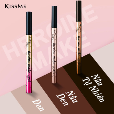 Bút Kẻ Mắt Nước Nét Siêu Sắc Mãnh Chống Trôi Kiss Me Horoine Make Prime Liquid Eyeliner Rich Keep
