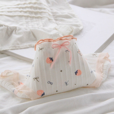 Combo 5 quần lót nữ cotton Freesize Kiểu Thỏ xanh tím dễ thương (giao màu ngẫu nhiên)