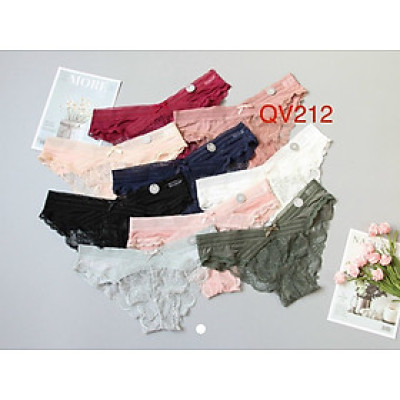 Quần lót nữ QV212 ren hoa kết nơ ôm nữa mông gợi cảm