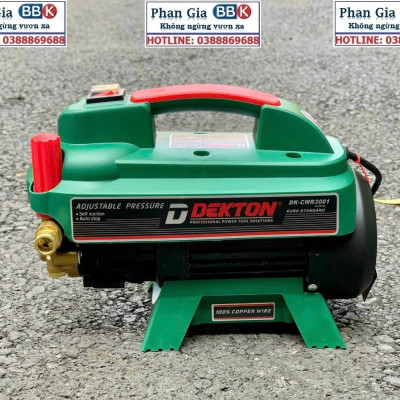 Máy Rửa Xe Chỉnh Áp Dekton DK-CWR3001 - Công Suất 3000W Áp Lực Cao - Thế Hệ Mới - Bảo Hành 12 Tháng