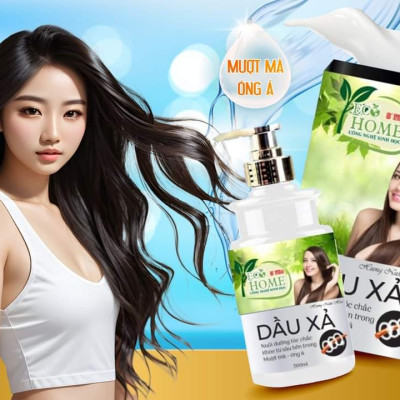 Dầu Xả ECOHOME Kim Ngân Hương Nước Hoa Công Nghệ Sinh Học, Nuôi Dưỡng Tóc Chắc Khỏe Bên Trong 500ml