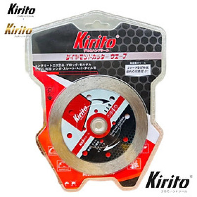 Lưỡi cắt gạch, đá ốp lát thương hiệu Kirito kích thước lưỡi cắt 105 và 114mm