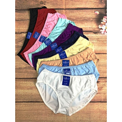 Combo 5 Quần Lót Nữ Thun Lạnh Trơn Big Size Angelavic 205 – Siêu Mát, Siêu Ôm, Siêu Tiện Lợi