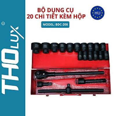 Bộ dụng cụ 20 chi tiết kèm hộp BDC-208
