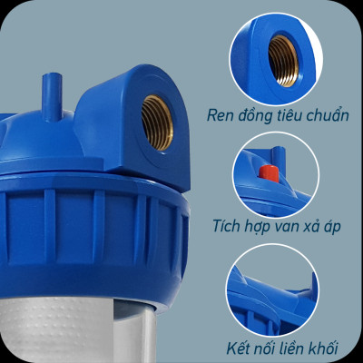 Bộ lọc nước sinh hoạt Partek P1020-2PRS-G cao cấp hàng chính hãng