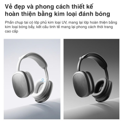 Headphone tai nghe bluetooth không dây chụp tai Rockspace O5 có mic hàng chính hãng BH 1 năm