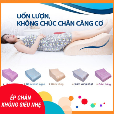 VỎ GỐI KÊ CHÂN CHỐNG GIÃN TĨNH MẠCH YOROKOBI 25CM- XANH THAN