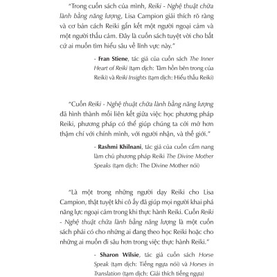 Reiki - Nghệ Thuật Chữa Lành Bằng Năng Lượng