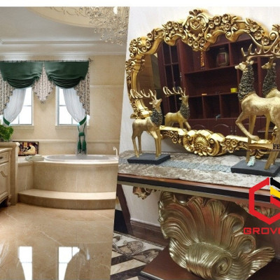 Gương tân cổ điển cao cấp GROVES GGPU 820 (78 x 115 cm)