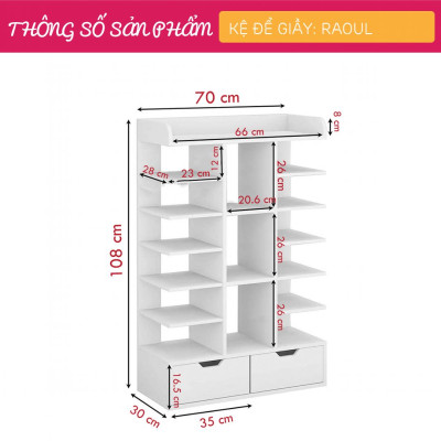 Kệ để giầy đẹp cho gia đình SMLIFE Raoul