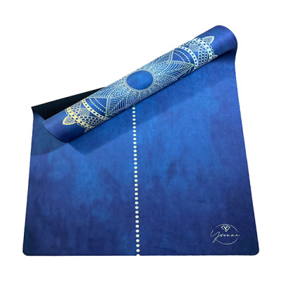 Thảm tập yoga chính hãng Yvonne hoạ tiết Mandala (TẶNG KÈM 3 PHẦN QUÀ) dày 4mm, bề mặt nhám, siêu bám, chống trơn trượt, thấm hút mồ hôi, càng nhiều mồ hôi càng bám, dễ vệ sinh, bề đẹp, sang trọng