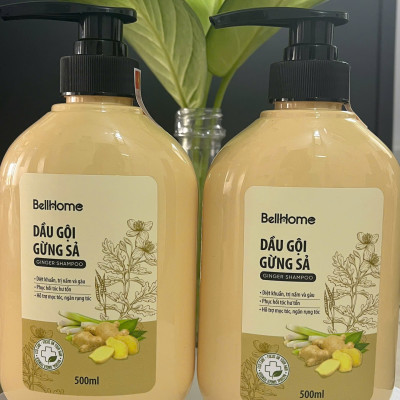 Dầu Gội Gừng Công nghệ sinh học Kích Mọc Tóc Bell Home 500ml