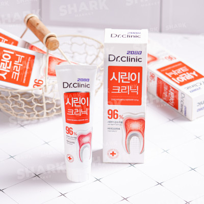 Kem Đánh Răng Hàn Quốc 2080 DR.CLINIC Đánh Bay Mảng Bám, Giảm Ê Buốt, Ngăn Ngừa Hơi Thở Có Mùi 125gr