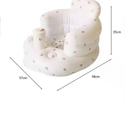 Ghế hơi tập ngồi cho bé chống ngã cao cấp, Ghế phao tập ngồi cho bé phong cách Hàn Quốc (Màu ngẫu nhiên)