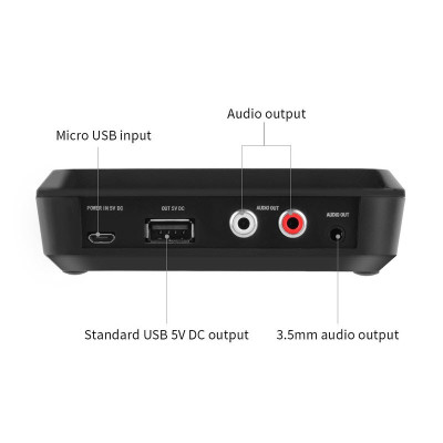 ROGTZ - Bộ Nhận Bluetooth NFC BL-B10 - Bluetooth 4.1, Phạm vi hoạt động 10m, Nguồn DC 5V/2A, Cổng kết nối Bluetooth USB RCA 3.5mm, Hỗ trợ NFC, Phát nhạc từ USB, Âm thanh chất lượng cao, Kết nối dễ dàng - Hàng Chính Hãng