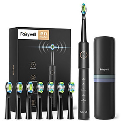 Bàn chải đánh răng Fairywill E11. Công nghệ Đức, tặng kèm 8 đầu bàn chải đủ dùng trong 2 năm