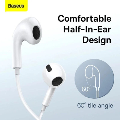 Tai nghe có dây Baseus Encok lateral in-ear Wired Earphone C17 chân cắm Type-C - Hàng chính hãng