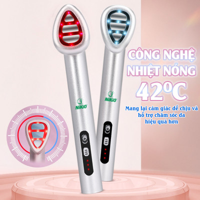 Máy massage mắt môi Nikio NK-125D - Thiết bị làm đẹp đa năng, công nghệ EMS, IPL, rung và nhiệt nóng