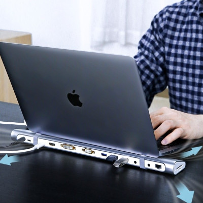 Bộ chuyển đổi đa năng USB type-C cho Macbook Ugreen 40373 cao cấp - Hàng Chính Hãng