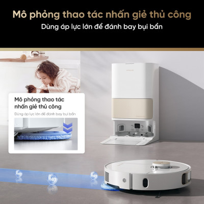 Robot Hút Bụi Lau Nhà Dreame L10s Ultra Gen 2 Xòe Giẻ, Giặt Nước Nóng Lực Hút 10.000 Pa - Hàng Chính Hãng