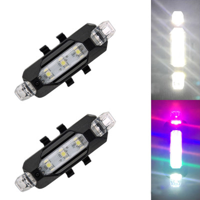 Đèn Hậu Phía Sau Cảnh báo an toàn Đuôi Xe Đạp DC918 Sạc USB Có Thể Sạc Lại MaiLee