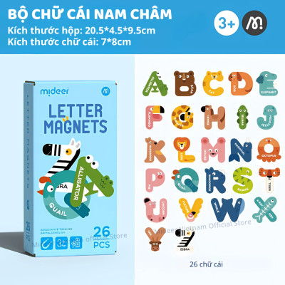 Chữ cái nam châm chữ số nam châm  cho bé Mideer Letter Magnets - Number Magnets