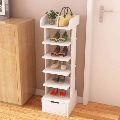 Kệ giầy nhỏ gọn bằng gỗ thiết kế đẹp mắt SMLIFE Rainsford