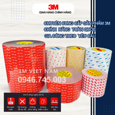 Băng keo cường lực 3M 4229P (Đỏ) 24mmx10m