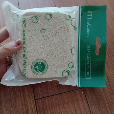 Bông bọt biển tẩy tế bào chết Miraculous cát trắng tặng kèm móc khoá
