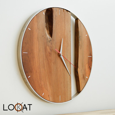 Đồng Hồ Treo Tường Chế Tác Trang Trí Phòng Khách Phong Cách Rustic Đơn Giản Sang Trọng DH12050137