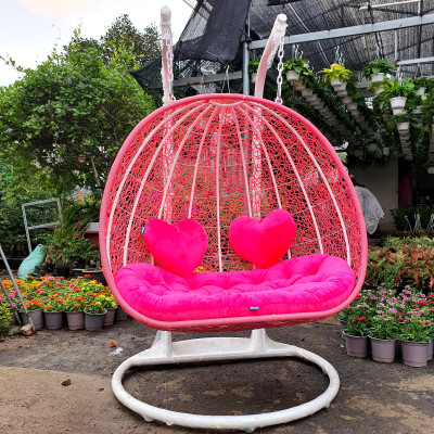 Xích đu đôi 2 cần treo ( màu Hồng)