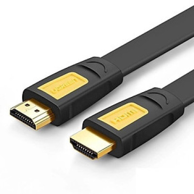 Ugreen UG11187HD101TK 5M màu Vàng Cáp tín hiệu HDMI chuẩn 1.4 hỗ trợ phân giải 4K * 2K 30hz cáp dẹt - HÀNG CHÍNH HÃNG