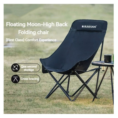 Ghế mặt trăng xếp gọn cắm trại tựa lưng Blackdog CBD2300JJ026