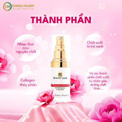 Tinh Chất Serum Dưỡng Trắng Da Nhau Thai Cừu Giúp Làm Mờ Thâm,Nám,Tàn Nhang,Ngăn Ngừa Lão Hóa,Cung Cấp Vitamin Và Dưỡng Chất Nuôi Dưỡng Da Trắng Hồng Beauty Leaf 15ml - Nhập khẩu chính ngạch từ Úc