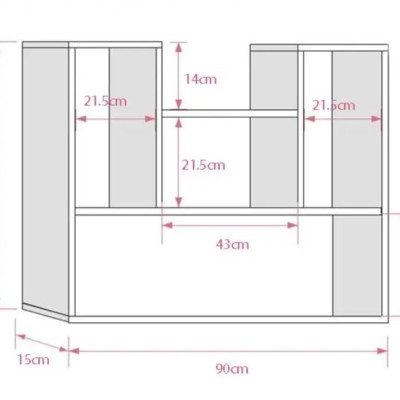 Combo 2 Kệ Gỗ Trang Trí Treo Tường Chữ L và Chữ U Juno Sofa CTKT812 90cm x 62cm x 15cm