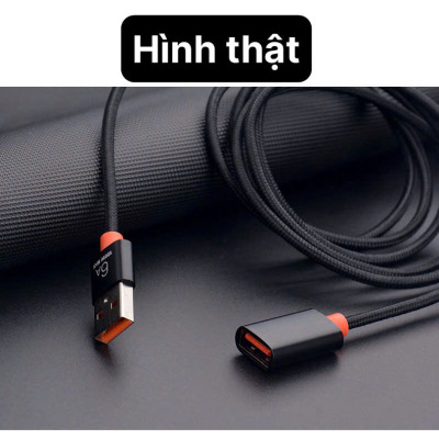 Cáp mở rộng USB 3.0, 2.0 hiệu Li-Top nối dài đầu đực sang đầu cái, dây bện dài 1.5 mét, hàng chính hãng