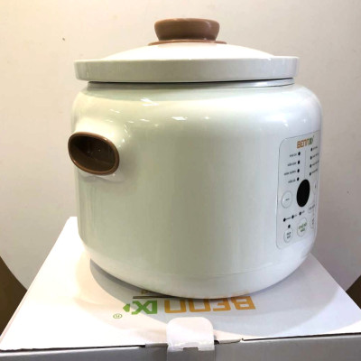 Nồi nấu cháo chậm điện tử Bennix BN-30SLC - Dung tích 3 lít - 8 chức năng - 3 tốc độ nấu - Hàng chính hãng