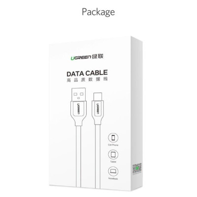 Ugreen UG50381US271TK 1M màu Đen Cáp sạc truyền dữ liệu USB 2.0 sang MICRO USB 4A võ hợp kim kẽm - HÀNG CHÍNH HÃNG