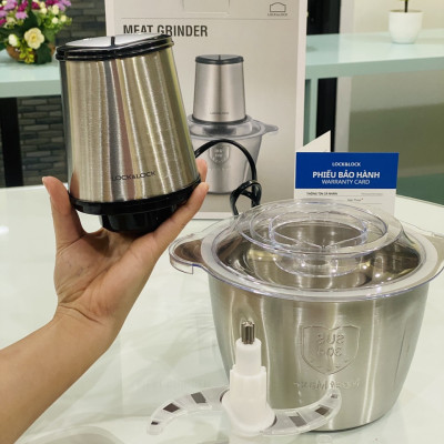 Máy Xay Thịt Cối Inox Lock&Lock EJM172 (2 lít) Hàng Chính Hãng