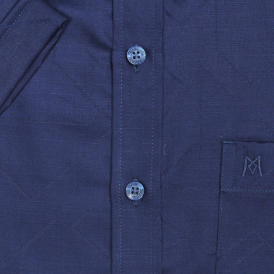 Áo sơ mi nam KHATOCO ngắn tay họa tiết A1MN468T2-CNMK193-2411-N