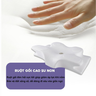 Gối công thái học EMA thế hệ thứ 2 - Chống đau cổ vai ngáy, chống ngủ ngáy, hỗ trợ ngủ nhanh