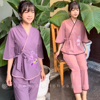 ĐỒ LAM ĐI CHÙA Nhật Nơ Hoa Thêu