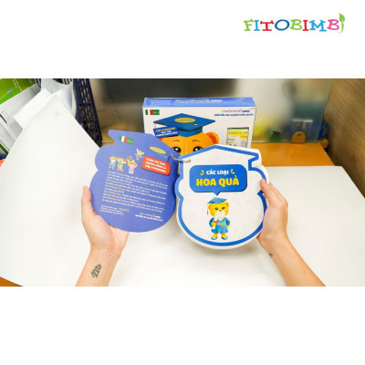 Bộ Sách Flashcard Sơ Sinh FITOBIMBI Giúp Phát Triển Trí Thông Minh Cho Bé