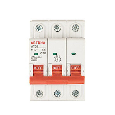 Thiết bị đóng cắt (MCB) - Attomat 3pha 50A AT06-3/50